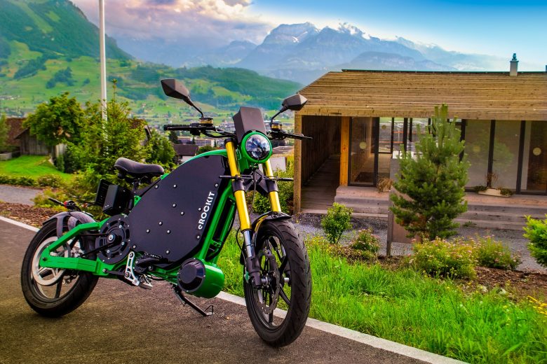 eROCKIT electric Motorcycles: You control the speed with pedals