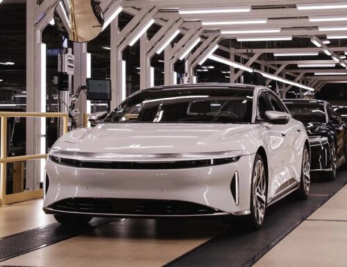 First Lucid EV Air EVs roll off assembly line, deliveries to start in October